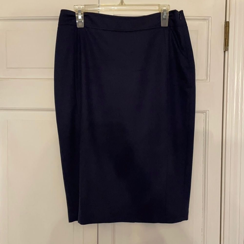 Reiss navy pencil skirt